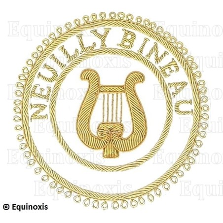 Badge / Macaron GLNF – Grande tenue provinciale – Grand Organiste – Neuilly Bineau – Brodé main